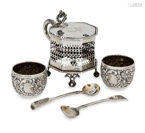 A large Victorian silver mustard, Sheffield, c.1850, maker&#...