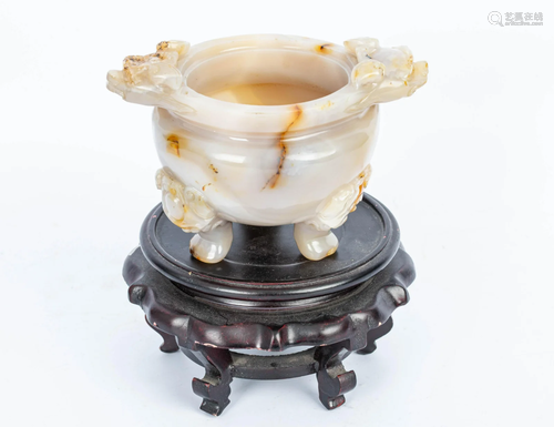 REPUBLIC OF CHINA AN AGATE CENSER BURNER