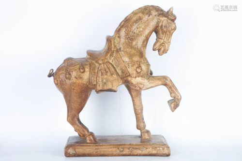 20TH CENTURY IMITATION HAN DYNASTY POTTERY HORSE