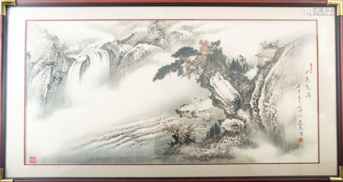 LANDSCAPE PAINTING BY WANG BING LAI