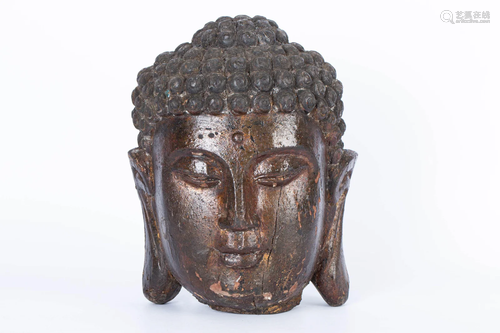 18TH CENTURY WOOD CARVING BUDDHA