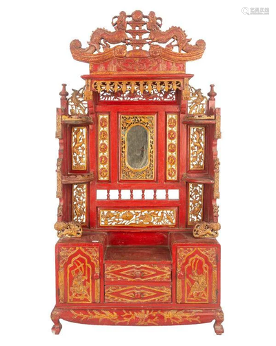 LATE QING/REPUBLIC OF CHINA BUDDHIST ALTAR