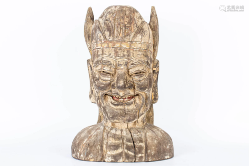 20TH CENTURY ''JIGONG'' WOOD AVATAR