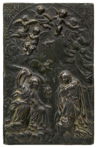 A Continental lead relief plaque of the Annunciation, late 1...