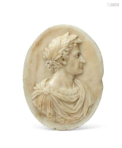 An Italian marble portrait relief of a Roman Emperor, early ...