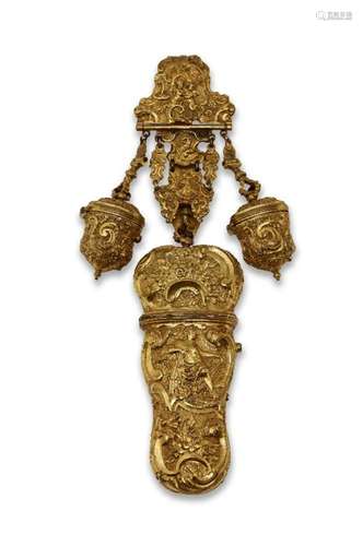 A George III gilt-metal chatelaine, third quarter 18th centu...