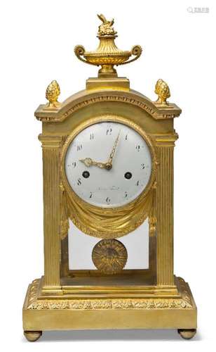 A French gilt-bronze mantle clock, by Henry Voisin, late 19t...