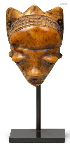 A Pende 'Ikoko' ivory pendant mask, Democratic Rep...