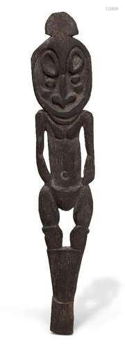 A Sepik ancestral figure, New Guinea, 20th century, of styli...