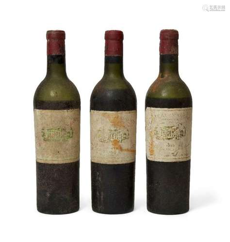 1953 Chateau Margaux, two bottles, together with a further s...