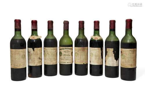 Chateau Cheval Blanc, Saint-Emilion: seven 1959 bottles, tog...