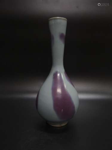Jun Kiln Long Neck Vase from Song