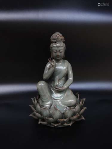 Ru Kiln Avalokitesvara Statue from Song