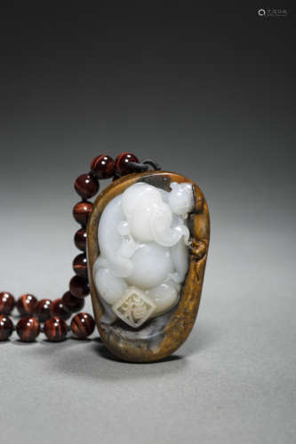 HeTian Jade Material Ornament from Qing