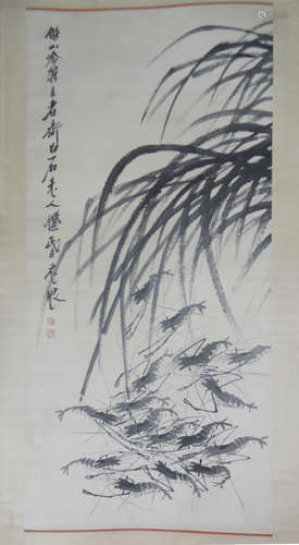 Ink Painting of Bamboo from QiBaiShi