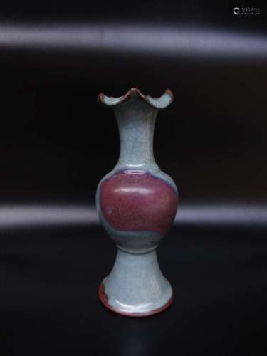 Jun Kiln Flower Mouth Vase from Song