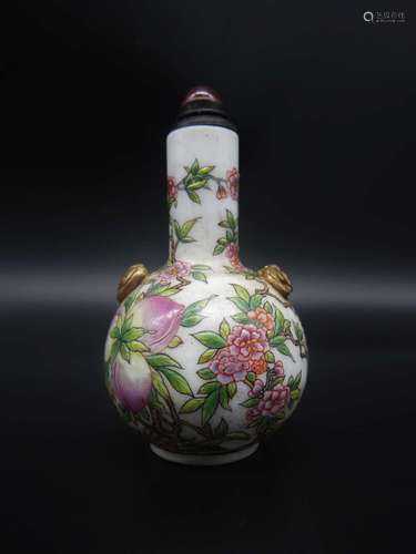 Colour Enameles Snuff Bottle from Qing