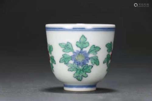 A Pair of Colored Cup from Ming