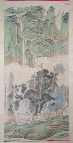 Ink Painting of Landscape from ZhangDaQian