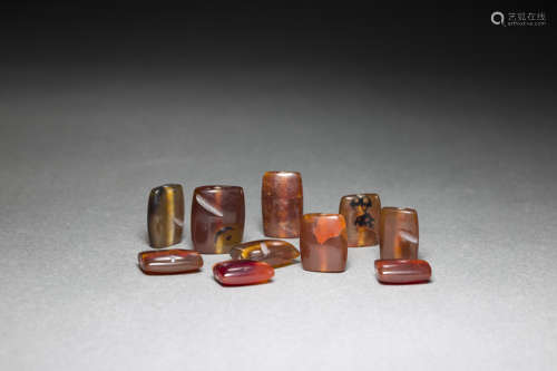 Agate Flat Beads from Liao