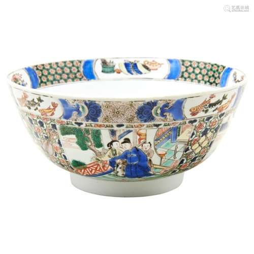 FAMILLE VERTE 'ROMANCE OF THE WESTERN CHAMBER' BOWL KANGXI P...