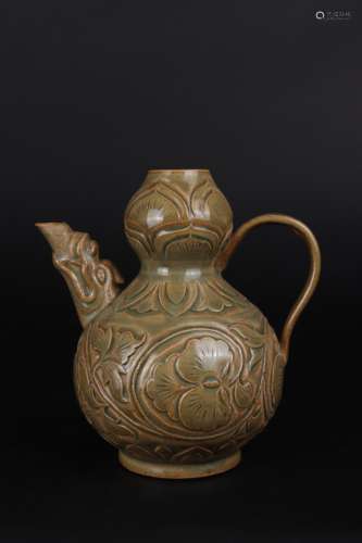 Yaozhou Kiln Gourd-shaped Bottle