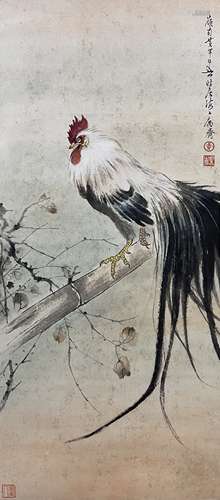 The Cock, Scroll, Huang Huanwu