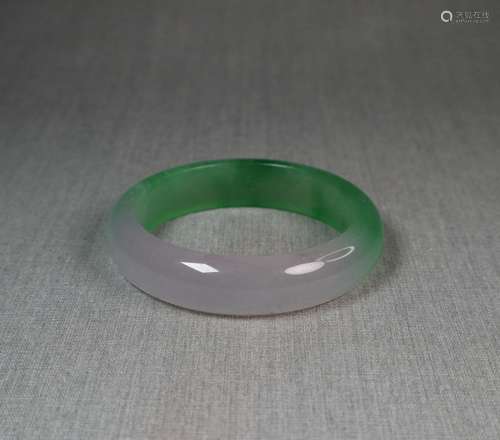 Chinese Carved Jadeite Bracelet