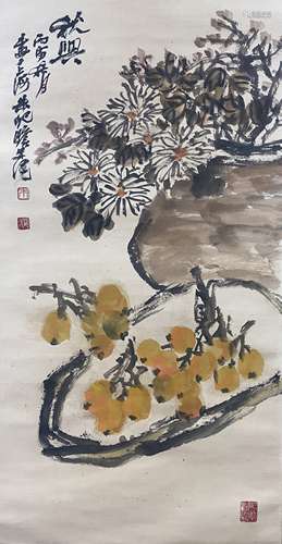 Flower, Scroll, Zhu Qizhan