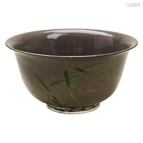 FINE JAPANESE SILVER WIRE CLOISONNE BOWL MEIJI PERIOD (1868-...