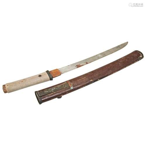 JAPANESE SHORT SWORD, TANTO EDO PERIOD 18TH / 19TH CENTURY w...