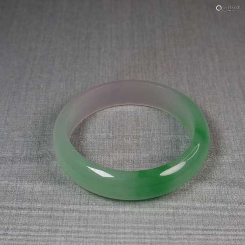 Chinese Carved Jadeite Bracelet