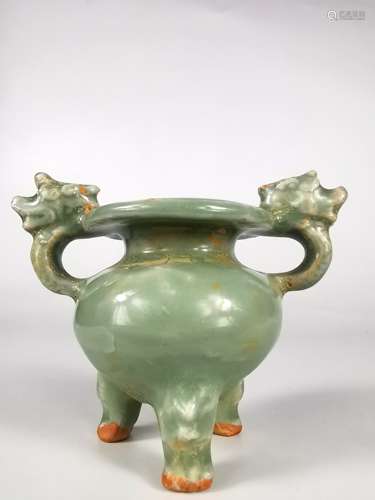 Tri-legged Li-shaped Censer, Longquan Ware