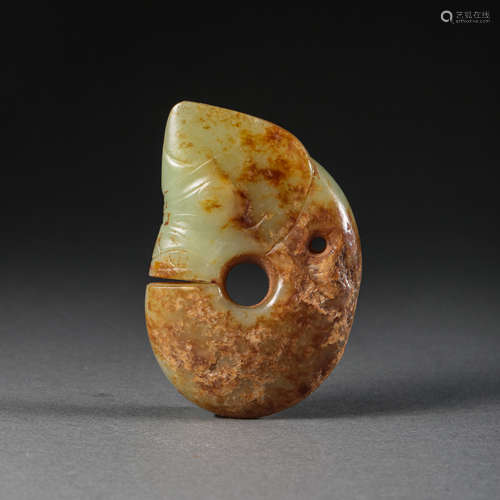 HETIAN JADE PIG DRAGON, THE HONGSHAN CULTURE, CHINA