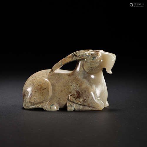 HETIAN JADE SHEEP, THE WAR AND HAN DYNASTY OF CHINA