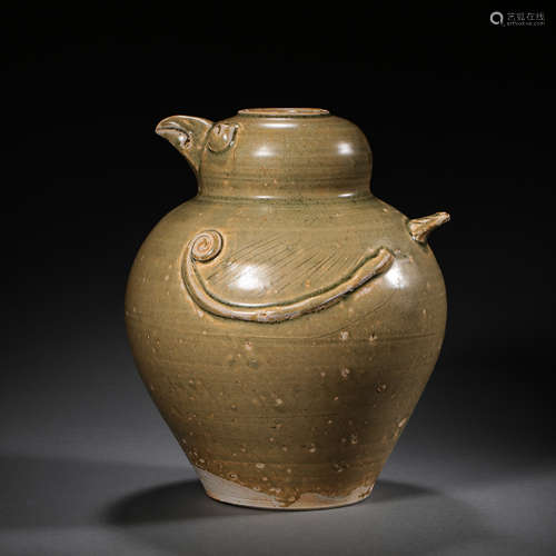 YUE WARE CELADON BIRD-SHAPED JAR, SOUTHERN AND NORTHERN DYNA...