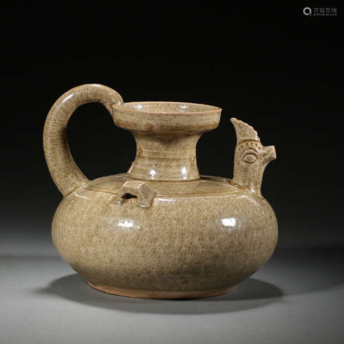 YUE WARE CELADON CHICKEN HEAD POT, THE SOUTHERN AND NORTHERN...