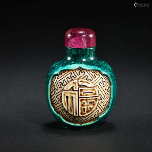 QING DYNASTY, CHINESE SNUFF BOTTLE