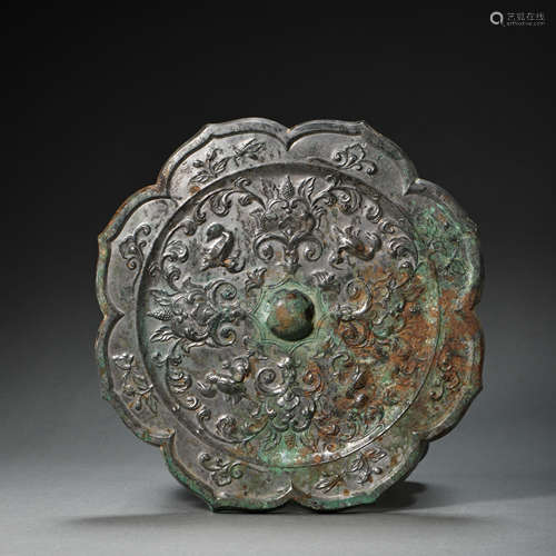 BRONZE MIRROR, TANG DYNASTY, CHINA