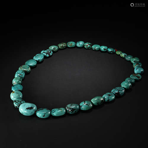 TANG DYNASTY, CHINESE TURQUOISE NECKLACE