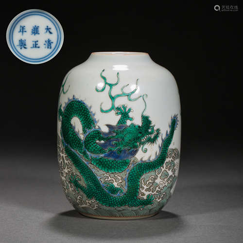 DRAGON FISH JAR, THE YONGZHENG PERIOD OF THE QING DYNASTY, C...