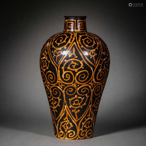 JIZHOU WARE PLUM VASE, IN SOUTHERN SONG DYNASTY, CHINA