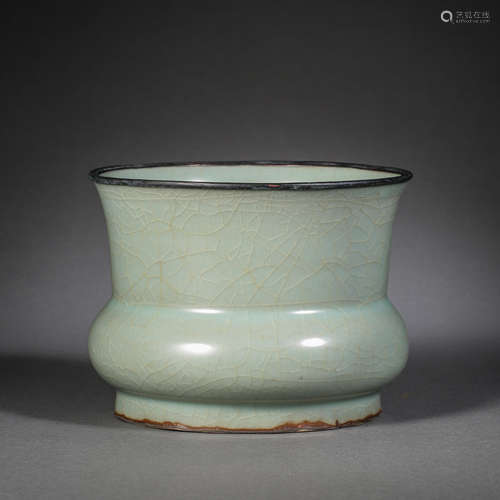 SOUTHERN SONG DYNASTY, CHINESE LONGQUAN GUAN CELADON SLAG BU...