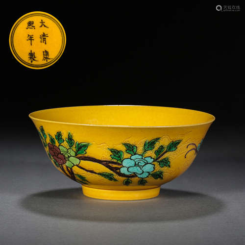 FLOWER PATTERN BOWL, THE KANGXI PERIOD OF THE QING DYNASTY, ...