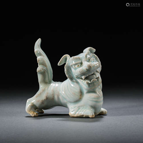 HUTIAN WARE CELADON LION, SOUTHERN SONG DYNASTY, CHINA