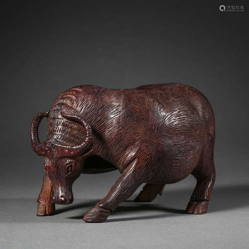 BAMBOO CARVING COW, QING DYNASTY, CHINA