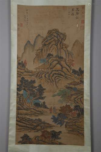 A Landscape Painting by Wen Zhengming.