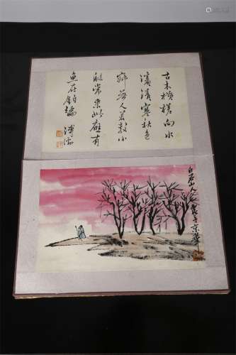 An Album of Landscape Paintings by Qi Baishi.