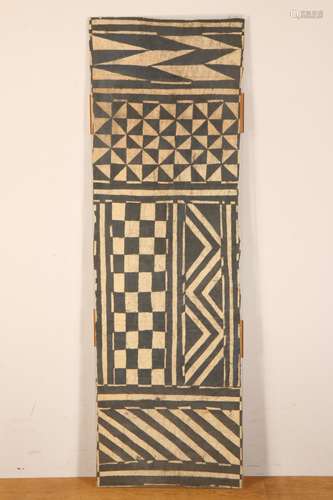 A South Seas beaten barkcloth, tapa,