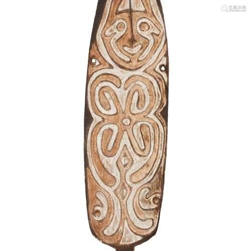 Papua Gulf, carved wooden spirit board, gope,